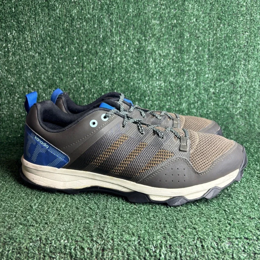 Adidas Kanadia 7 Traxion Trail Running Athletic Gorpcore Shoes Brown Mens‎ Sz 12